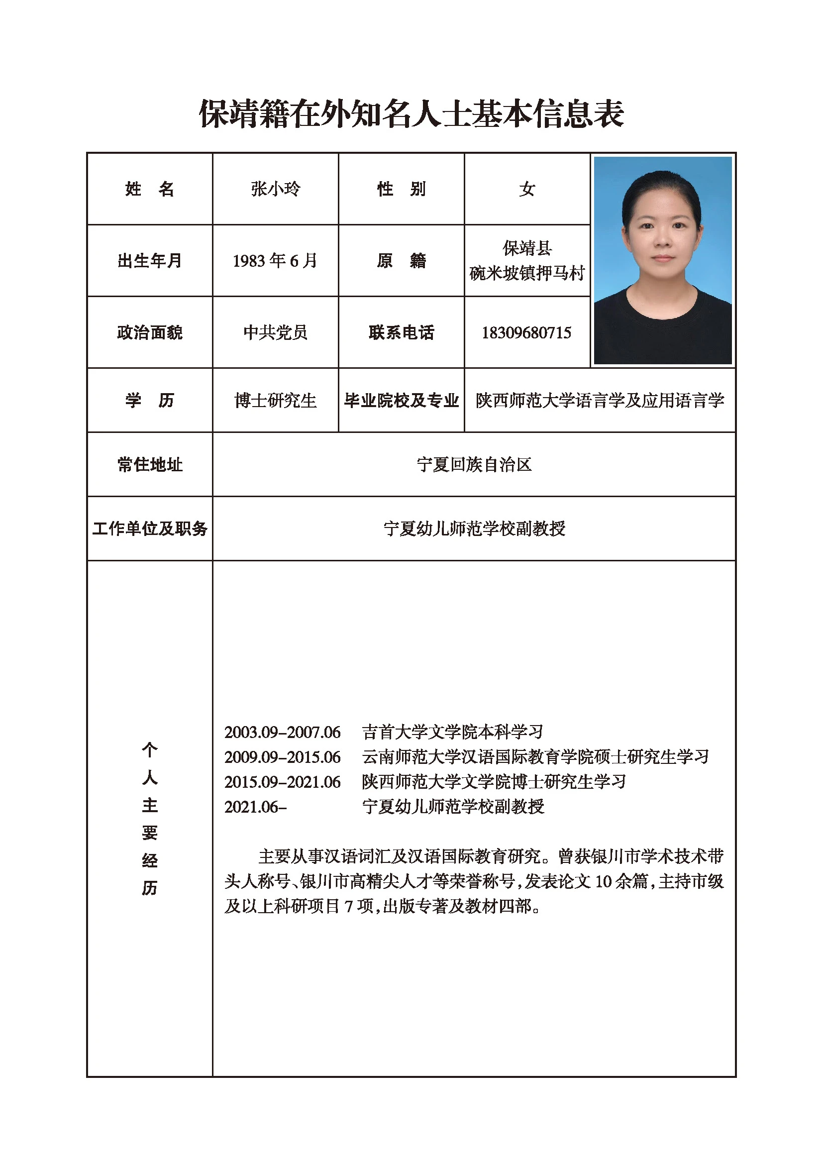 张小玲(图1)